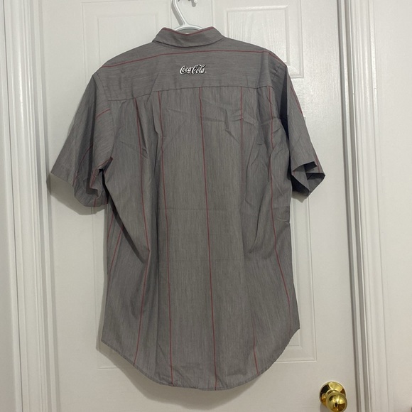 Vintage Coca-Cola Delivery Truck Worker Short Sleeve Shirt Neck 16.5 ( 50 A) - Picture 2 of 7
